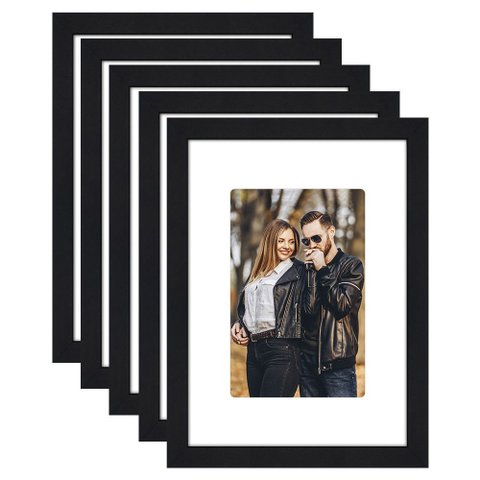 Kit 5 Porta Retrato 21x15 Quadro com Paspatur Fotos 15x10