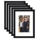 Ver imagem 1 de Kit 5 Porta Retrato 21x15 Quadro com Paspatur Fotos 15x10