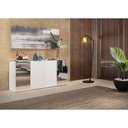 Ver imagem 2 de Aparador Buffet 4 Portas Com Espelho Vegas Multimóveis V3561 Branco Branco