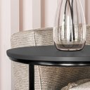 Ver imagem 4 de Mesa Apoio Notebook Canto Sofá Tampo Mdf Preto Pé Ferro:preto / Preto