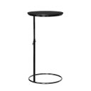 Ver imagem 1 de Mesa Apoio Notebook Canto Sofá Tampo Mdf Preto Pé Ferro:preto / Preto