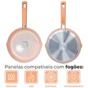 Ver imagem 2 de Jogo de Panelas de Indução Antiaderente Cerâmica Chicago Bege 4 Peças - Casambiente