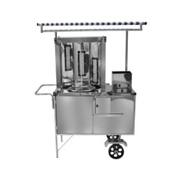 Carrinho de Churrasco Grego Inox com Rodas Maciças e Toldo Cefaz - 1