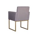 Ver imagem 3 de Conjunto 02 Poltronas para Recepção e Sala Klara Suede - Cinza