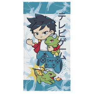 Toalha Felpuda de Banho Estampada Anime