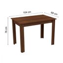 Ver imagem 2 de Mesa Retangular Rustic Tampo de Madeira Madesa 5258