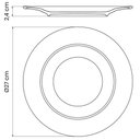 Ver imagem 5 de 12 Pratos Raso Tramontina Elena em Porcelana Branca 27 Cm 96600002