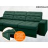 Sofá Brunello 2,30M Retrátil e Reclinável Velosuede Verde - 5