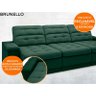 Sofá Brunello 2,30M Retrátil e Reclinável Velosuede Verde - 3
