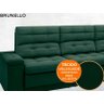 Sofá Brunello 2,30M Retrátil e Reclinável Velosuede Verde - 7