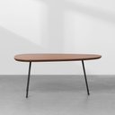 Ver imagem 2 de Mesa de Centro Beli Orgânica Amêndoa e Preto - 35x56x83cm Abra Casa