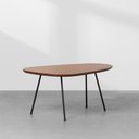 Ver imagem 1 de Mesa de Centro Beli Orgânica Amêndoa e Preto - 35x56x83cm Abra Casa