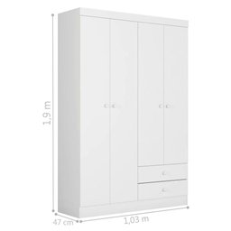 Roupeiro Infantil Laila Branco - 3