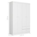 Ver imagem 3 de Roupeiro Infantil Laila Branco