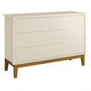 Ver imagem 1 de Cômoda Sapateira Classic New Areia Fosco com Madeira - Reller