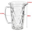 Ver imagem 2 de Jarra de Vidro Transparente Diamond1lt