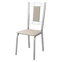 Ver imagem 4 de Kit 2 Cadeiras Cromada Sala Jantar 2c005cr Corino Nude Kappesberg