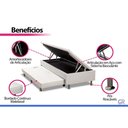 Ver mais imagens de Cama Base Baú c/Aux Solteiro Ortobom Corano White 88x188
