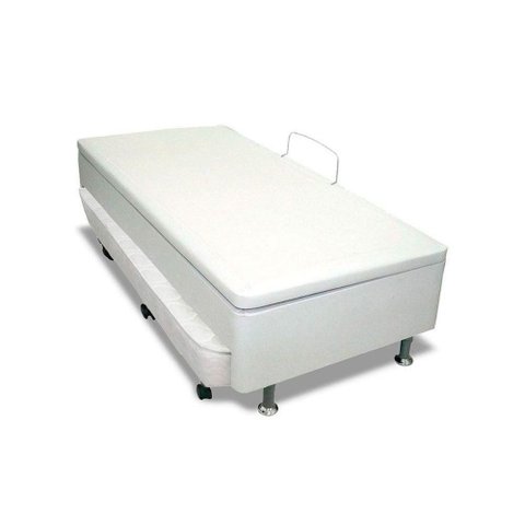 Cama Base Baú c/Aux Solteiro Ortobom Corano White 88x188