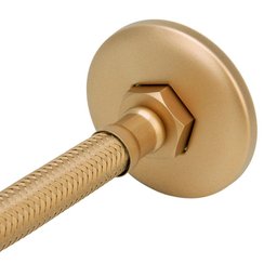 Engate Mangueira Flexível Gold/dourado Trançado Inox 40cm - 2