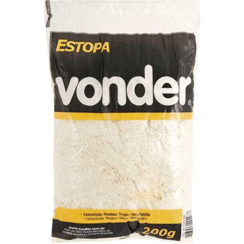 Estopa Branca Polimento C/200g Vonder