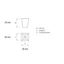 Ver imagem 2 de Puxador Tucson Níquel Escovado Conjunto 201 Linha Premium Torralba