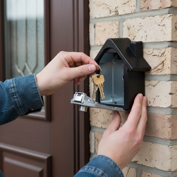 Mini Cofre Guarda Chaves de Parede Casa - 2