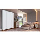 Ver imagem 2 de Guarda Roupa New Paranoá com 4 Portas e 2 Gavetas Móveis Rimo Branco