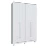 Guarda Roupa New Paranoá com 4 Portas e 2 Gavetas Móveis Rimo Branco - 1
