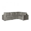 Ver imagem 3 de Sofá de Canto Modular Ibi 4 Lugares 280x195cm em Veludo CabeCasa MadeiraOriginals