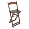 Cadeira Bistrô Alta Dobrável de Madeira  - 1