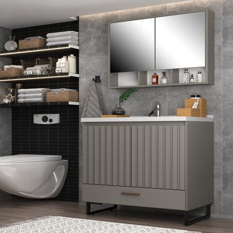 Conjunto para Banheiro com Espelheira Nevada