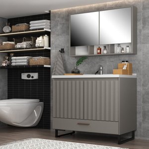 Conjunto para Banheiro com Espelheira Nevada