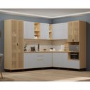 Ver imagem 1 de Cozinha Completa 100% MDF 10 Peças com Espaço para Micro-Ondas e Tampo 528cm Aura Luciane Móveis
