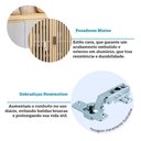 Ver imagem 5 de Cozinha Completa 100% MDF 10 Peças com Espaço para Micro-Ondas e Tampo 528cm Aura Luciane Móveis