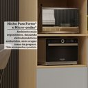 Ver imagem 3 de Cozinha Completa 100% MDF 10 Peças com Espaço para Micro-ondas e Tampo 528cm Aura Luciane Móveis
