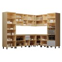 Ver mais imagens de Cozinha Completa 100% MDF 10 Peças com Espaço para Micro-Ondas e Tampo 528cm Aura Luciane Móveis