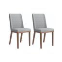 Ver imagem 3 de Conjunto de Jantar Mesa c/Vidro Donatella 6 Cadeiras Kalina - Cinza