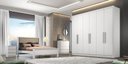 Ver imagem 1 de Guarda Roupa Casal 100% Mdf 6 Portas 6 Gavetas - Linea-branco - Móveis Novo Horizonte