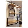 Kit Nicho Prateleiras Aço Ferro Cor Preto e Mdf Claro Estilo Industrial Ni-03 - 2