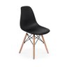 Conjunto Mesa Eames Eiffel Dsw Redonda Pau Ferro 120cm + 4 Cadeiras Eames Dsw - Preta - 2