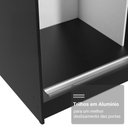 Ver imagem 7 de Guarda-Roupa Casal com Pés 3 Portas de Correr de Espelho Reno Madesa