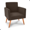 Ver imagem 4 de Conjunto Poltronas e Puff Anari Veludo Marrom