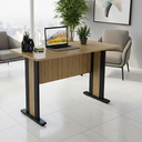Ver imagem 2 de Mesa de Escritório 117cm Tampo 25mm Me4194 Amêndoa Preto Tecnomobili