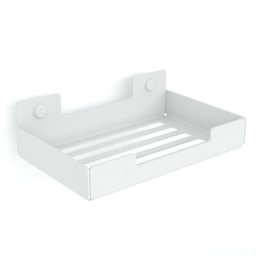 Porta Sabonete Para Banheiro Saboneteira Parede Branco ELG - 5