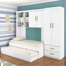 Quarto Infanto Juvenil Chiara 4 Peças Branco - 3