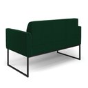 Ver imagem 7 de Sofá 2 Lugares Namoradeira Industrial Preto Marisa Bouclê Verde D03 - D’Rossi