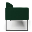 Ver imagem 6 de Sofá 2 Lugares Namoradeira Industrial Preto Marisa Bouclê Verde D03 - D’Rossi