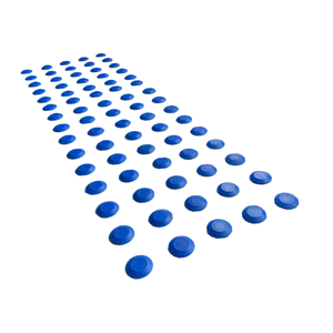 Elemento Tátil Alerta Pvc Adesivado Azul