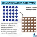 Ver imagem 4 de Elemento Tátil Alerta Pvc Adesivado Azul